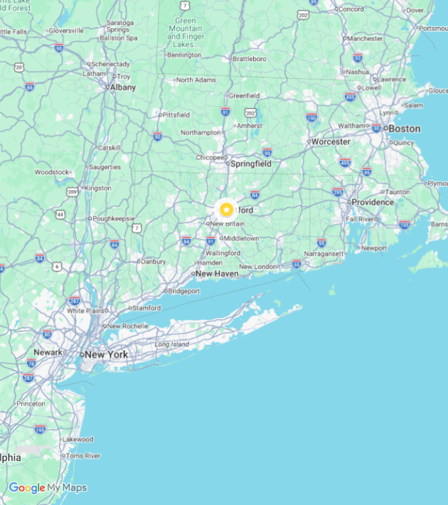 Map showing location of Percorso